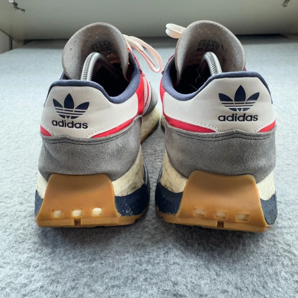 Adidas Retropy E5 Men's 11 Red Gray GY4487 Suede Sneakers Retro‎ Gum Sole Boost